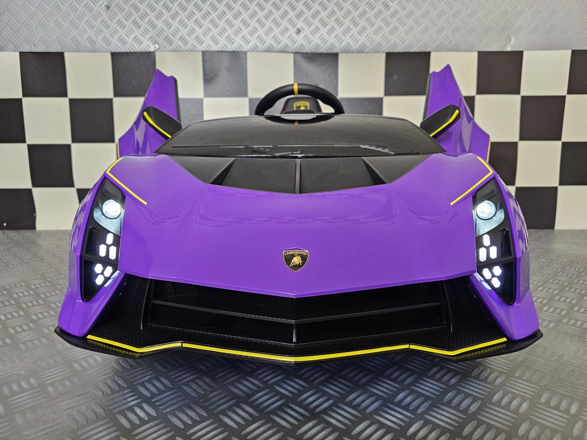 Kinderauto Lamborghini Auténtica paars 12 volt