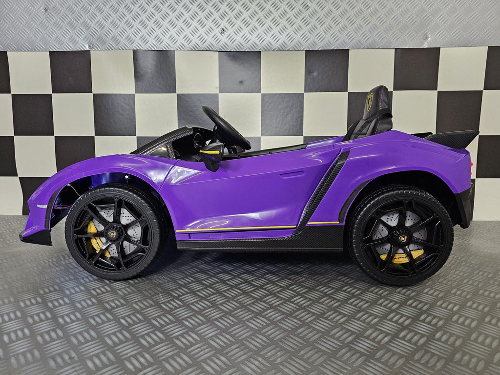 Kinderauto Lamborghini Auténtica paars 12 volt