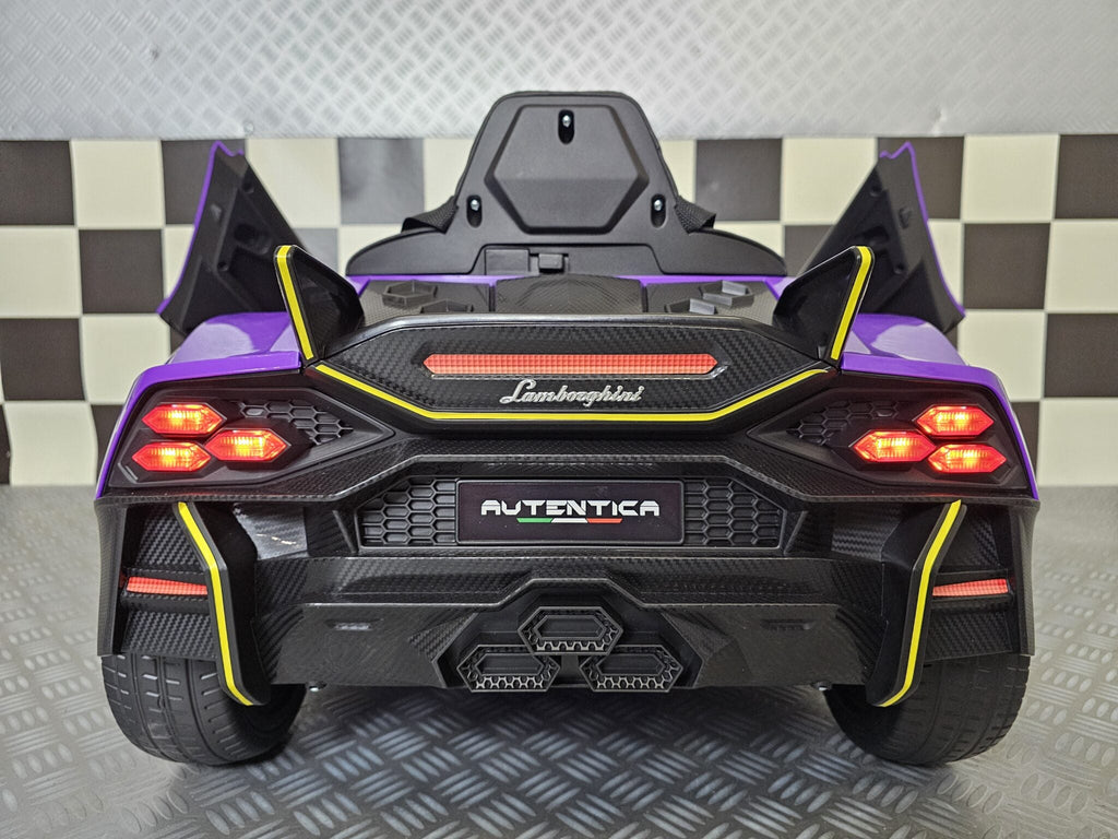Kinderauto Lamborghini Auténtica paars 12 volt