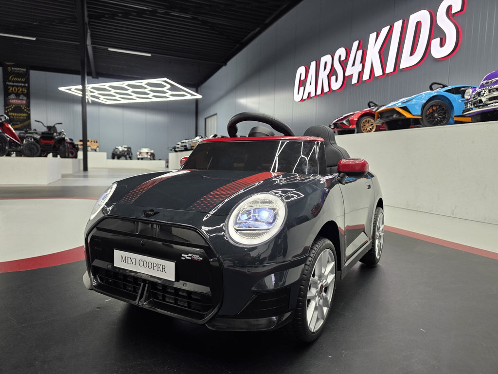 Mini Cooper S Electric Ride-On Car – 12V Metallic Black