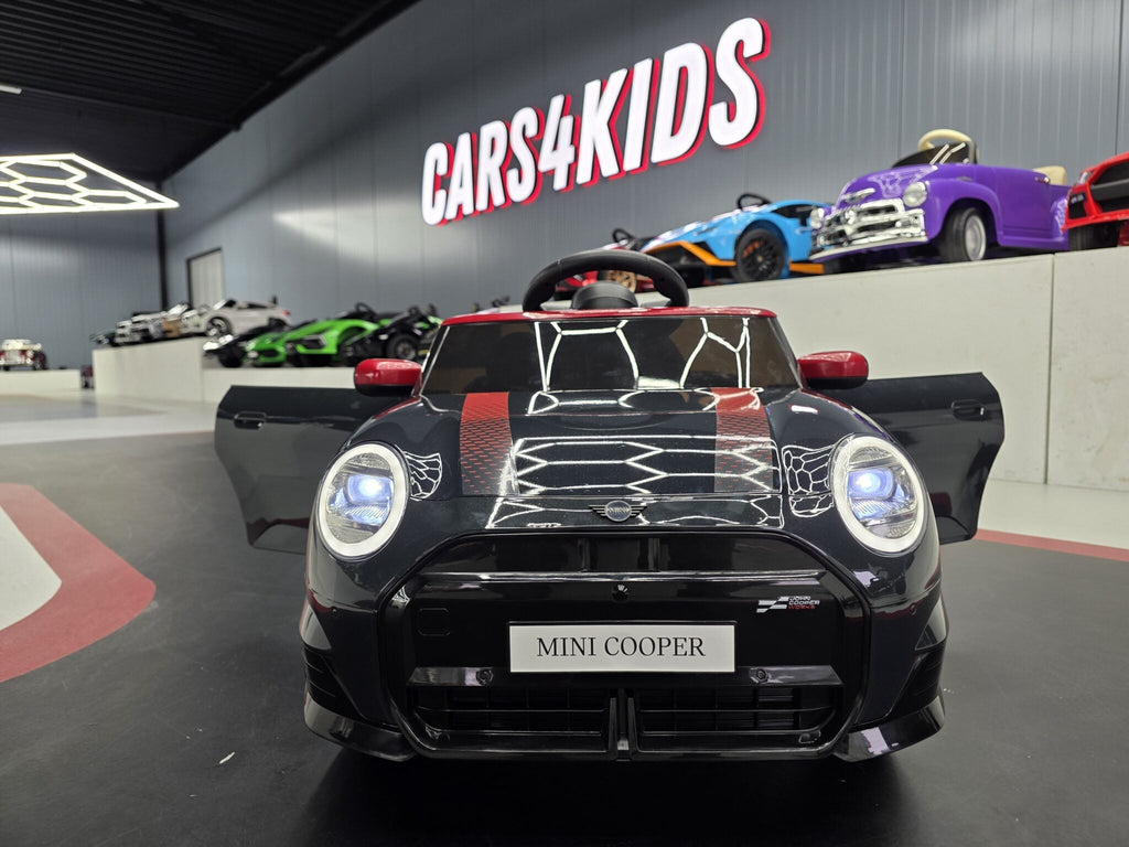 Mini Cooper S Electric Ride-On Car – 12V Metallic Black