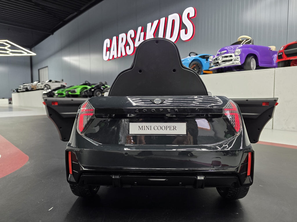 Mini Cooper S Electric Ride-On Car – 12V Metallic Black