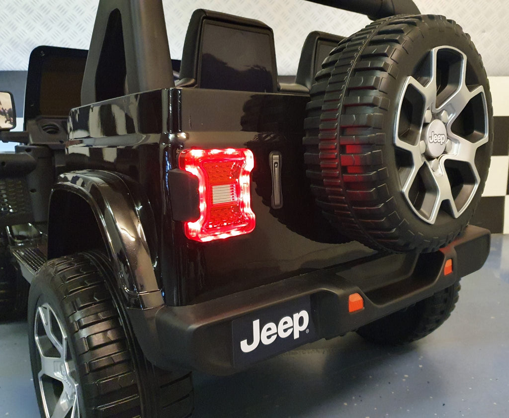 Jeep Wrangler elektrische kinderauto 12 volt 4-wielaandrijving afstandsbediening zwart