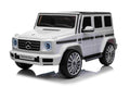 Mercedes G500 12V Electric Ride-On Car – White with Remote Control, LED Lights & Leather Seat