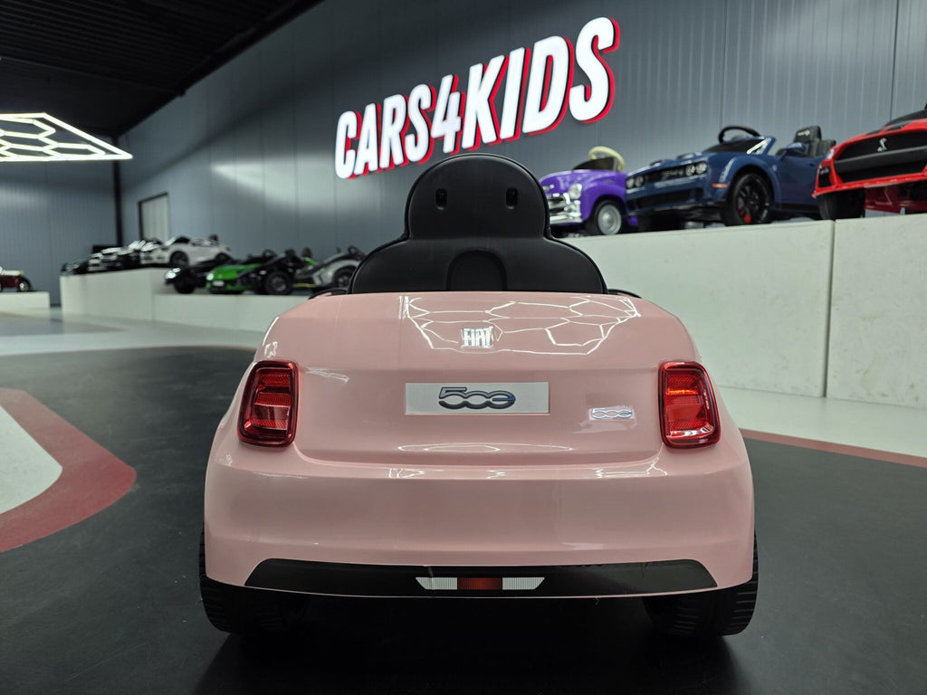 Fiat 500 elektrische kinderauto 12V roze