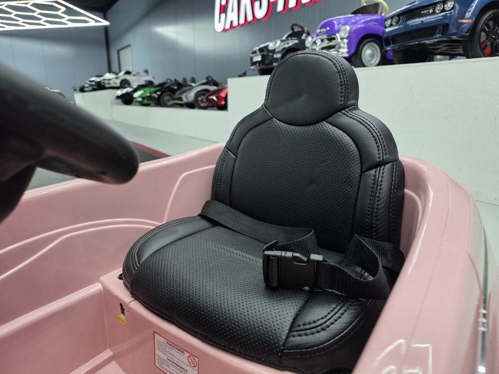 Fiat 500 elektrische kinderauto 12V roze