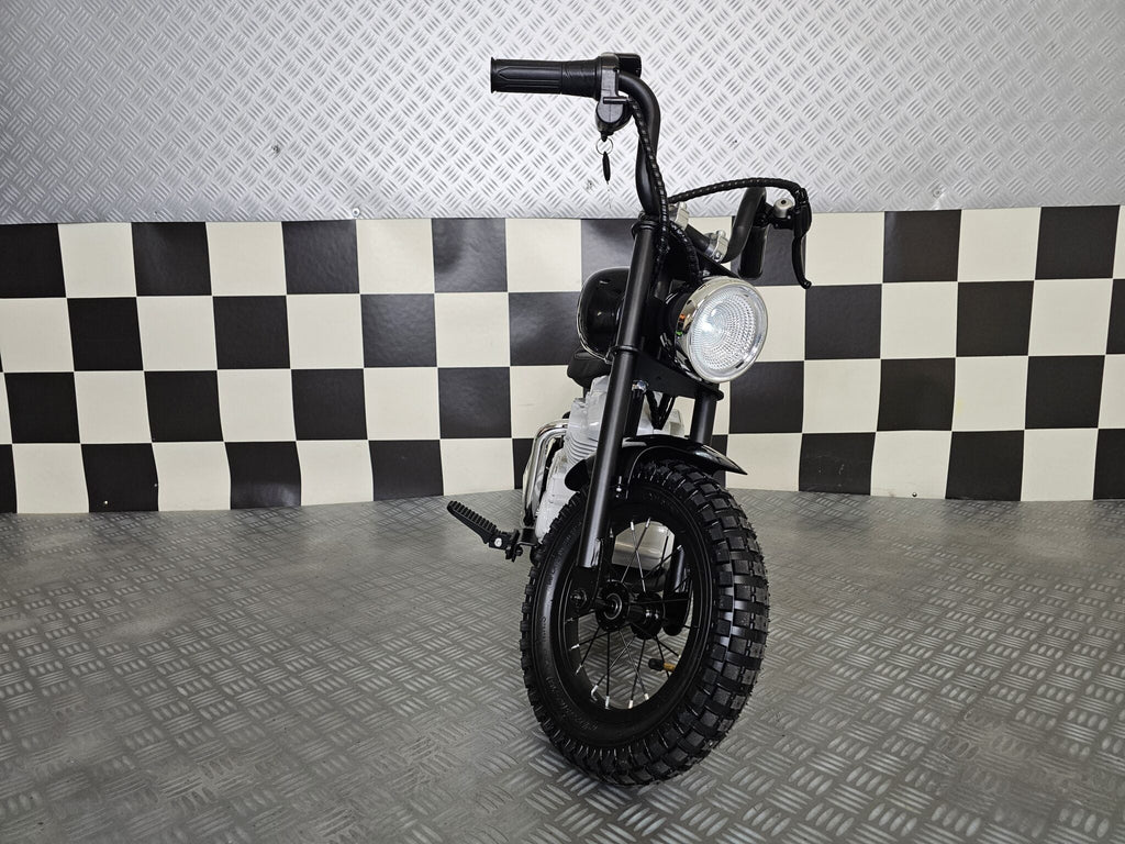 Black 24V Electric Chopper for Kids – Ride-On Motorcycle with Realistic Cruiser Design