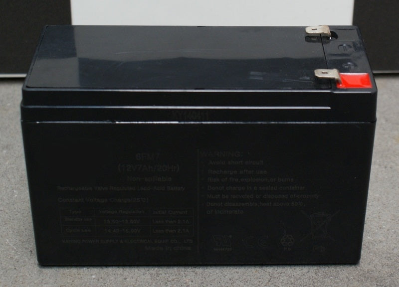Batterij 12 volt, 7 Ah