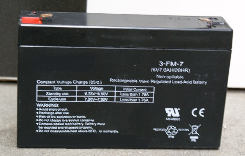 Accu 6 V, 7 Ah