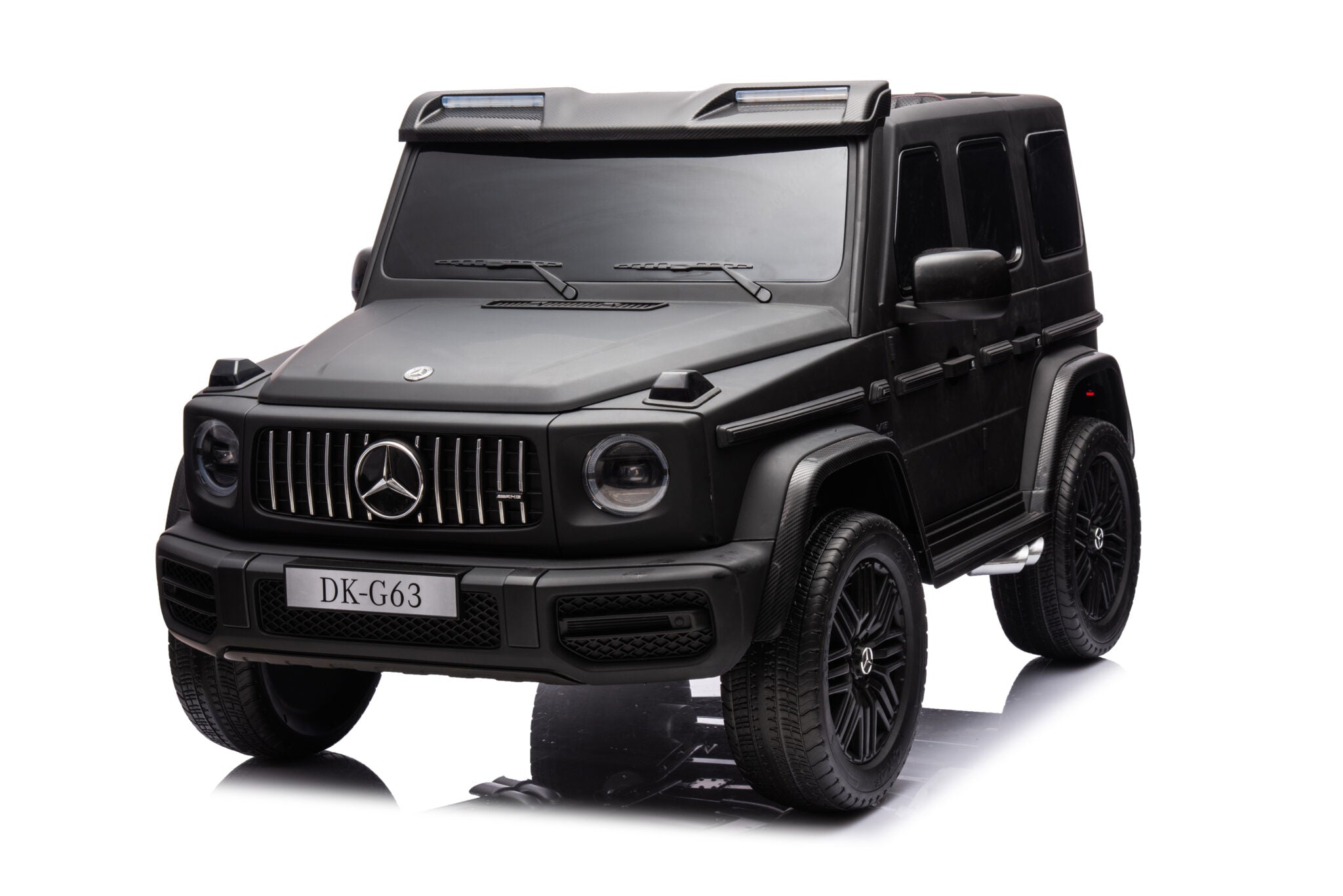 Accu-kinderauto Mercedes G63 24-volt 2-persoons mat zwart