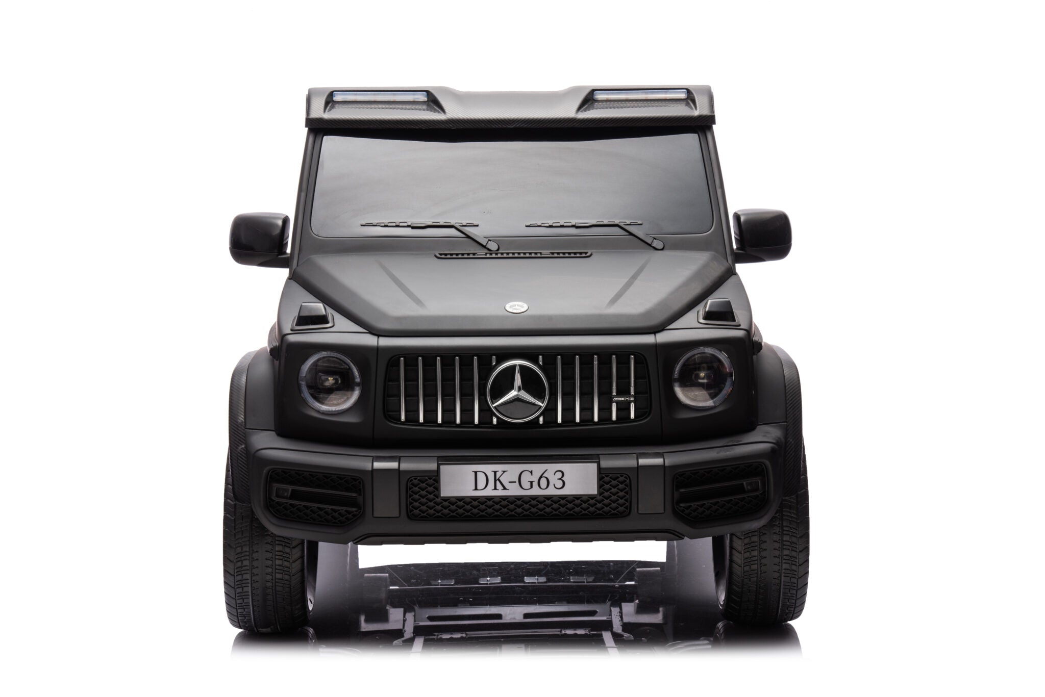 Accu-kinderauto Mercedes G63 24-volt 2-persoons mat zwart