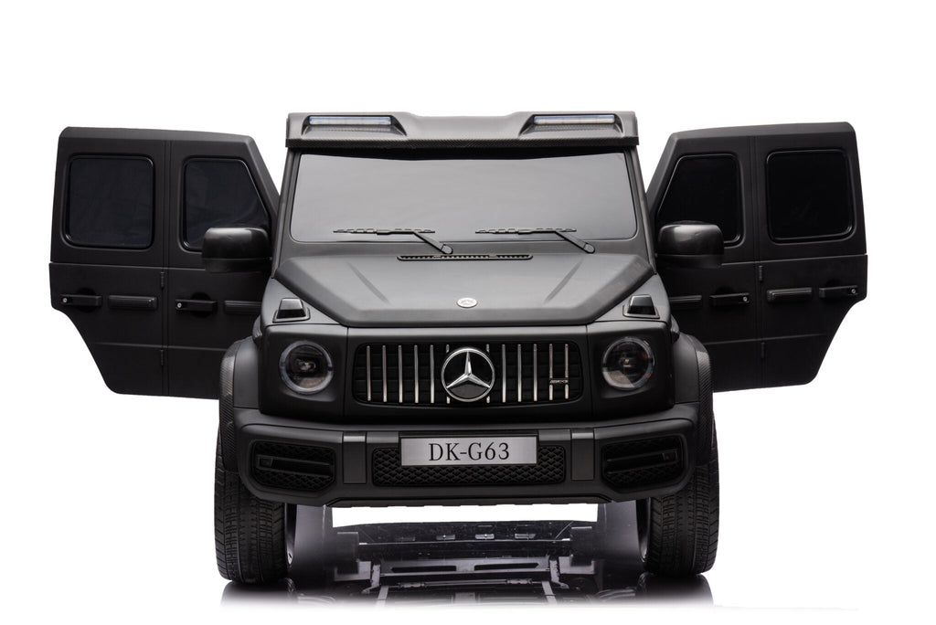 Accu-kinderauto Mercedes G63 24-volt 2-persoons mat zwart