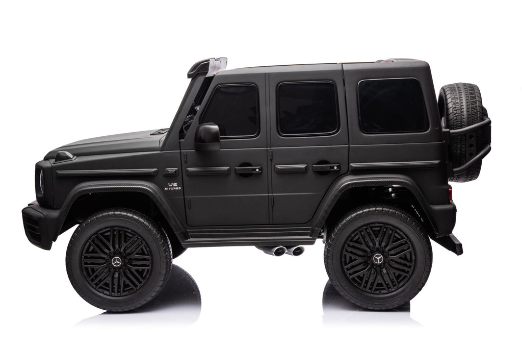 Accu-kinderauto Mercedes G63 24-volt 2-persoons mat zwart