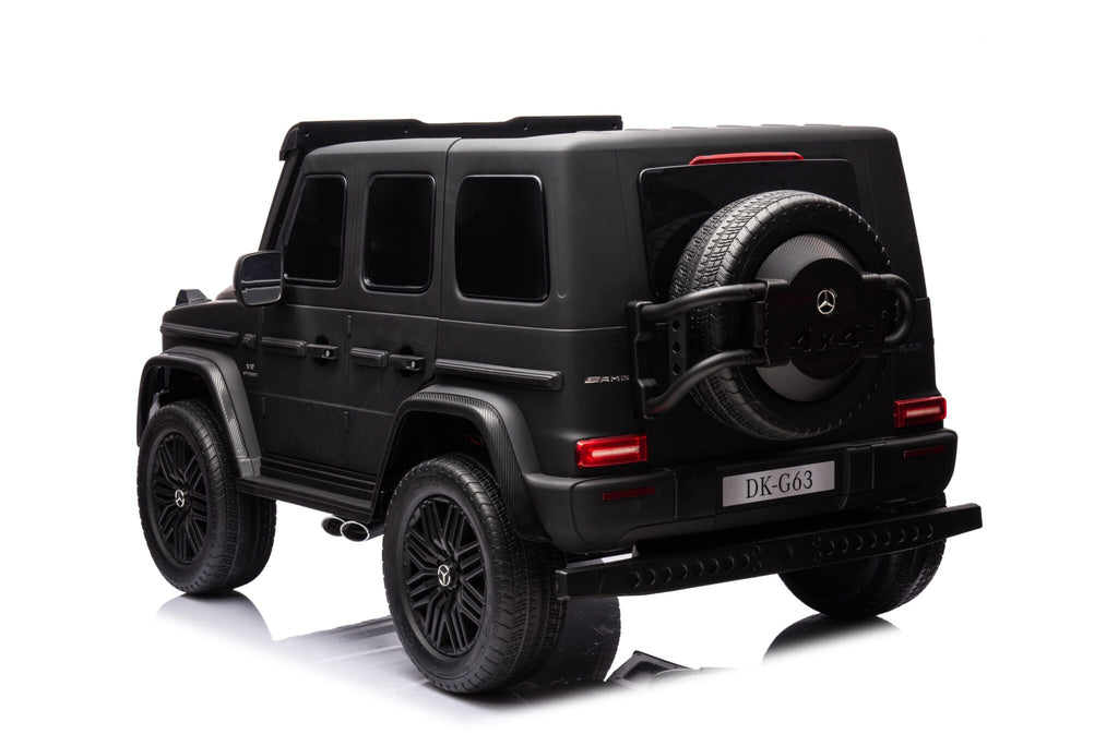 Accu-kinderauto Mercedes G63 24-volt 2-persoons mat zwart