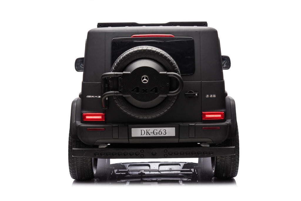 Accu-kinderauto Mercedes G63 24-volt 2-persoons mat zwart