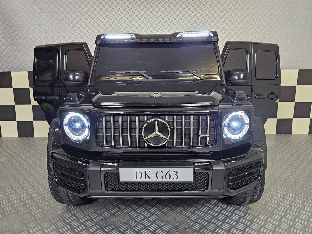 Elektrische kinderauto Mercedes G63 AMG 4×4 24 volt 2-persoons metallic zwart