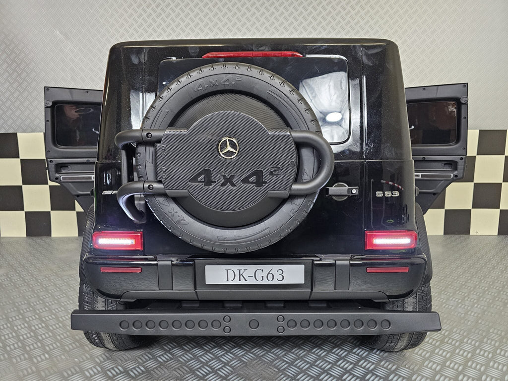 Elektrische kinderauto Mercedes G63 AMG 4×4 24 volt 2-persoons metallic zwart