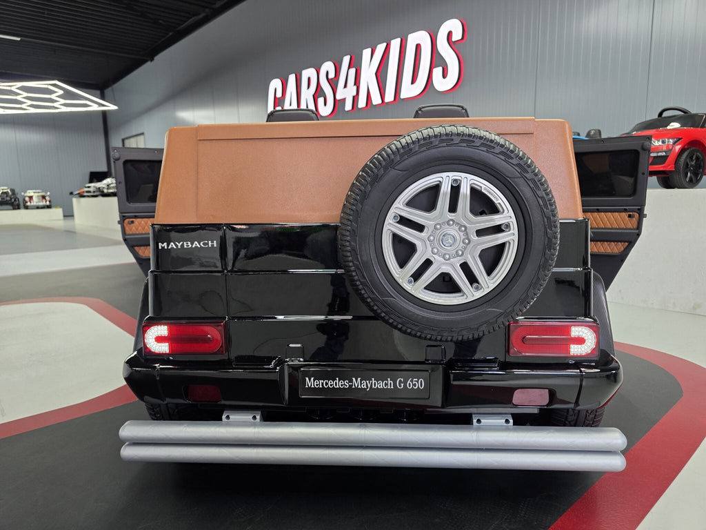 Mercedes Maybach XXL 24 volt elektrische kinderauto met MP4
