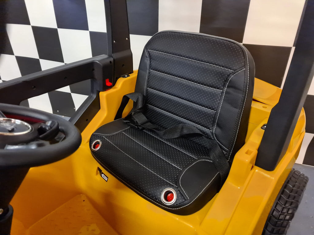 12V Electric Kids Forklift with Remote Control – Yellow Ride-On Forklift with Lift Function & Bluetooth