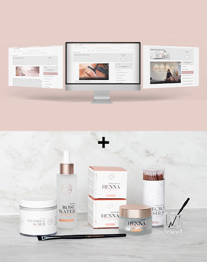 Formation en ligne Henné pour Sourcils + Kit de Démarrage (plusieurs langues)