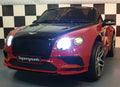 Bentley Continental Battery-Powered Kids Car Black/Red – 12V Electric Ride-On with Remote Control (1.5-Seater)